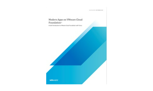 Moderne apps op VMware Cloud Foundation - Een korte introductie tot VMware Cloud Foundation met Tanzu